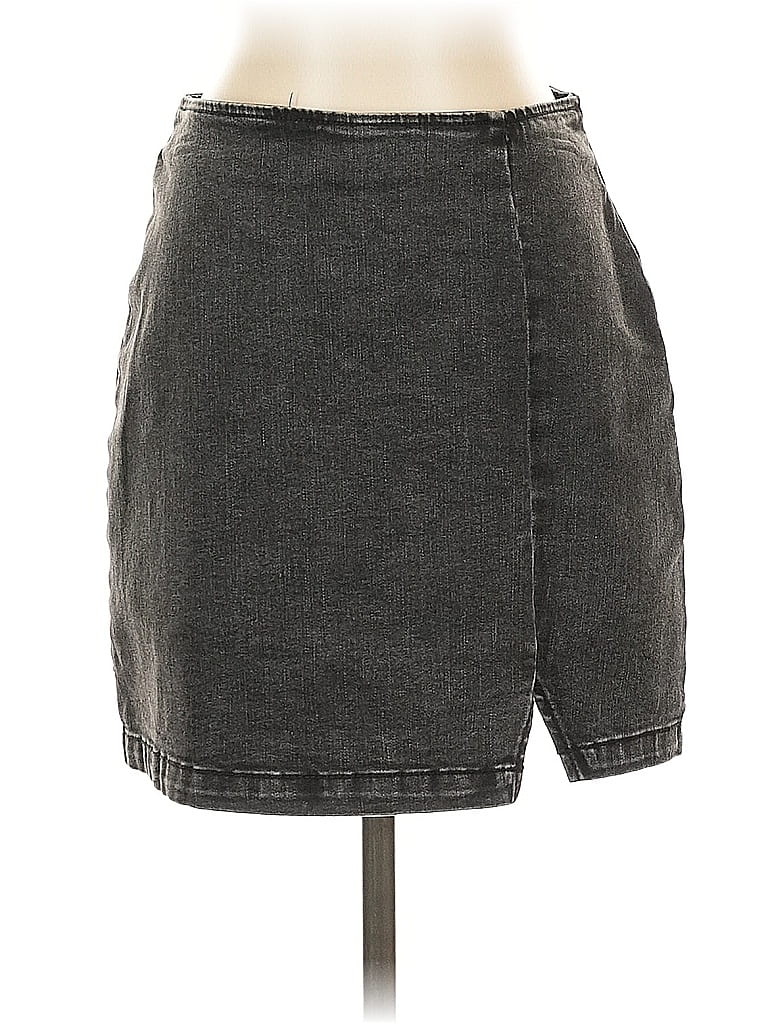 WILD FABLE Pre-owned Denim Skirt In Gray