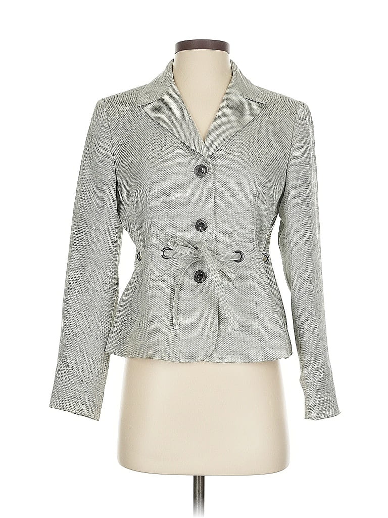 Pre-owned Kasper Blazer Jacket In Gray