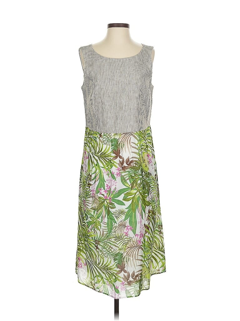 Pre-owned Jjill Casual Dress In Gray