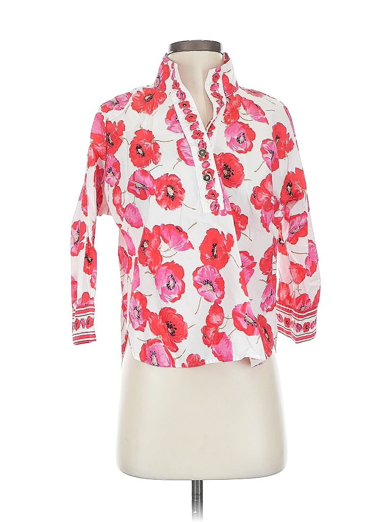 Click to view more detailed imagery on our partner's website Pre-owned Talbots 3/4 Sleeve Blouse In Pink