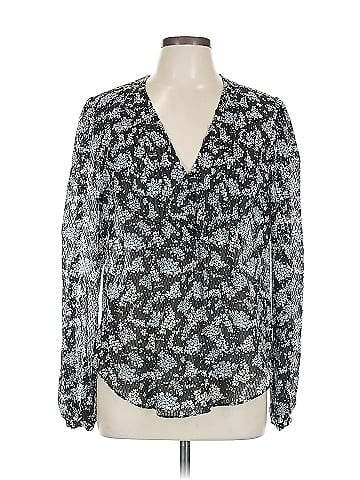 Veronica Beard Long Sleeve Silk Top (view 1)