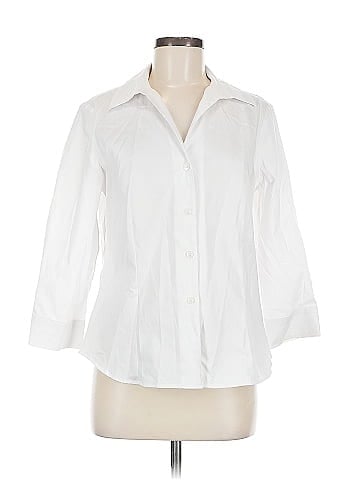 Jones New York 3/4 Sleeve Button-Down Shirt (view 1)