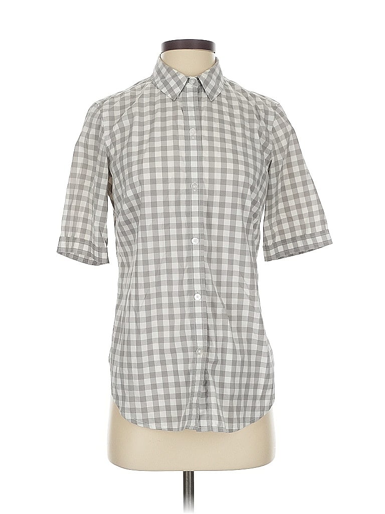 Click to view more detailed imagery on our partner's website Pre-owned Liz Claiborne Short Sleeve Button Down Shirt In Gray