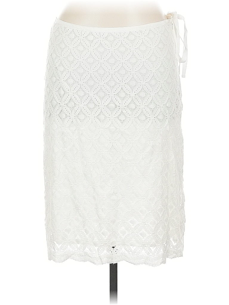 Pre-owned Max Studio Casual Skirt In White