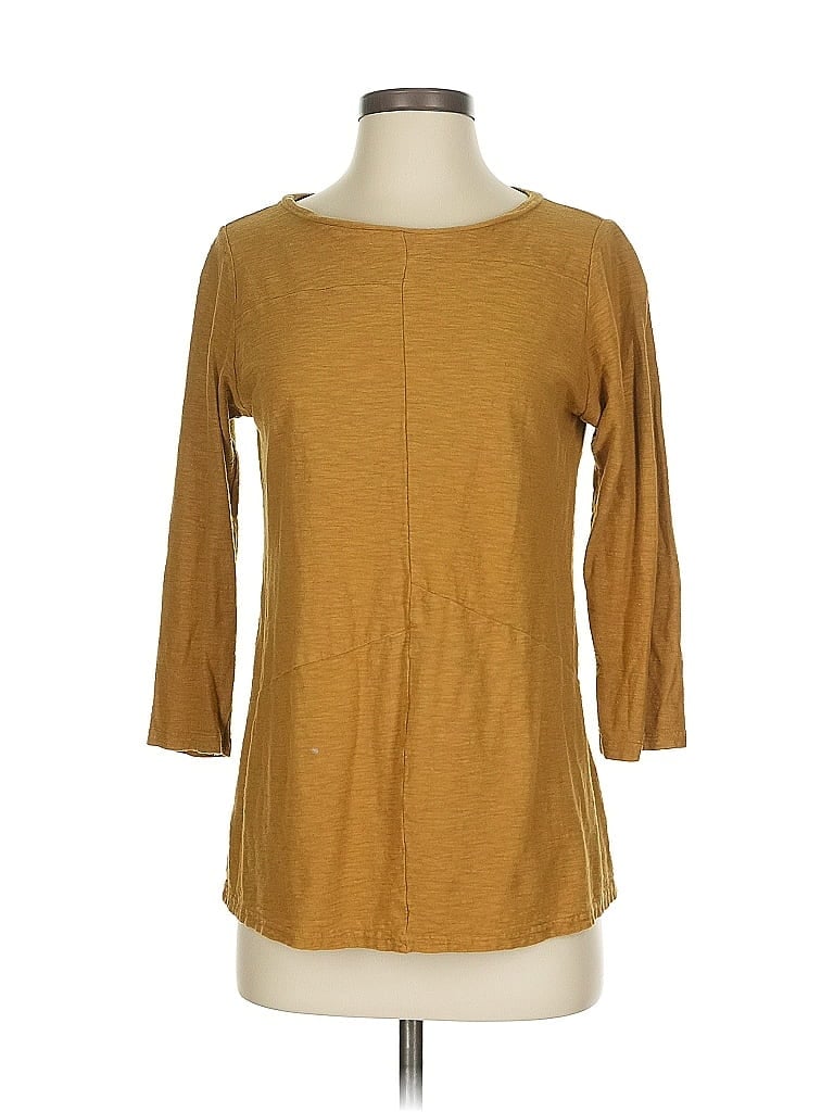 Pre-owned Cut.loose 3/4 Sleeve T-shirt In Gold