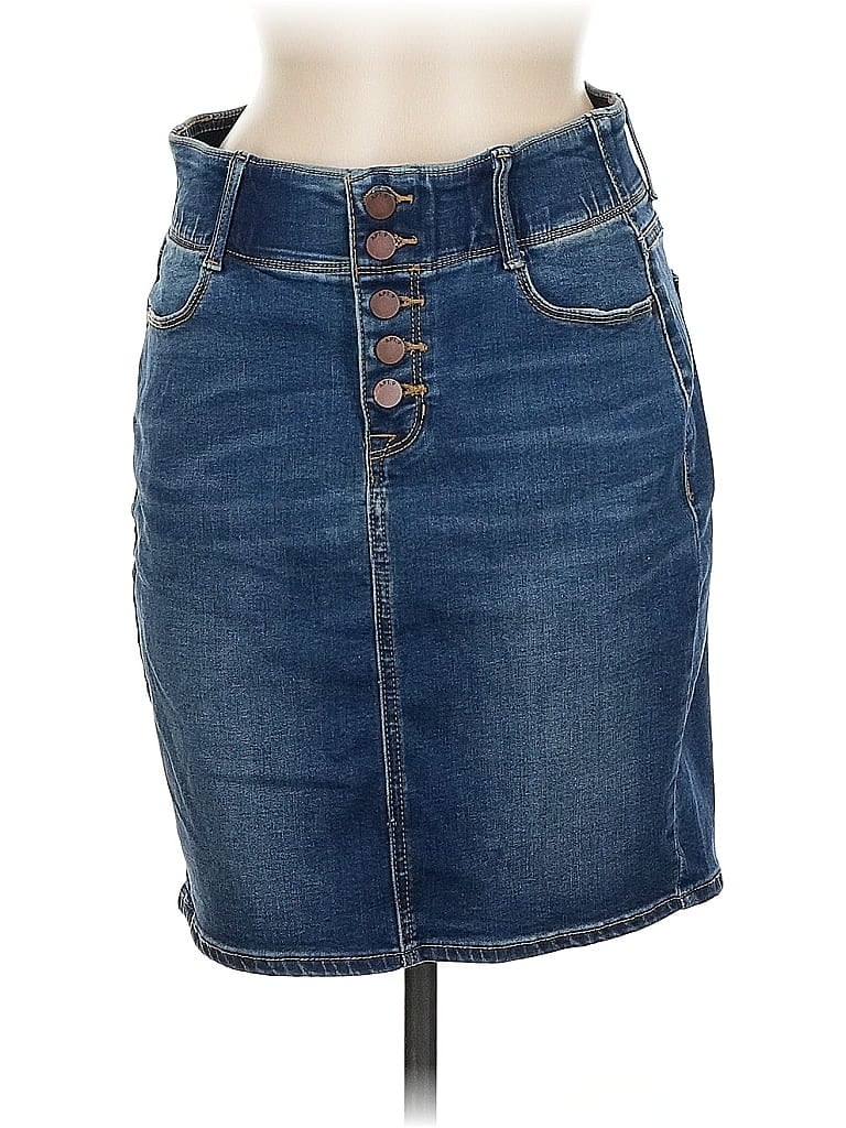 Pre-owned Apt. 9 Denim Skirt In Blue