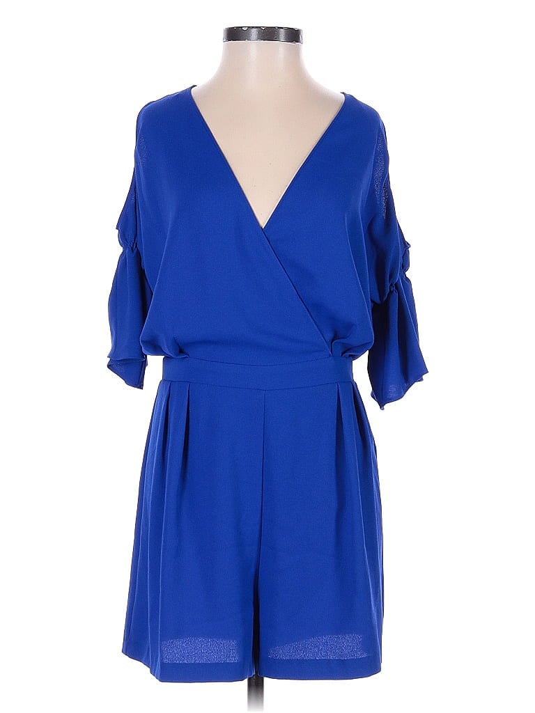 Pre-owned Zara Basic Romper In Blue