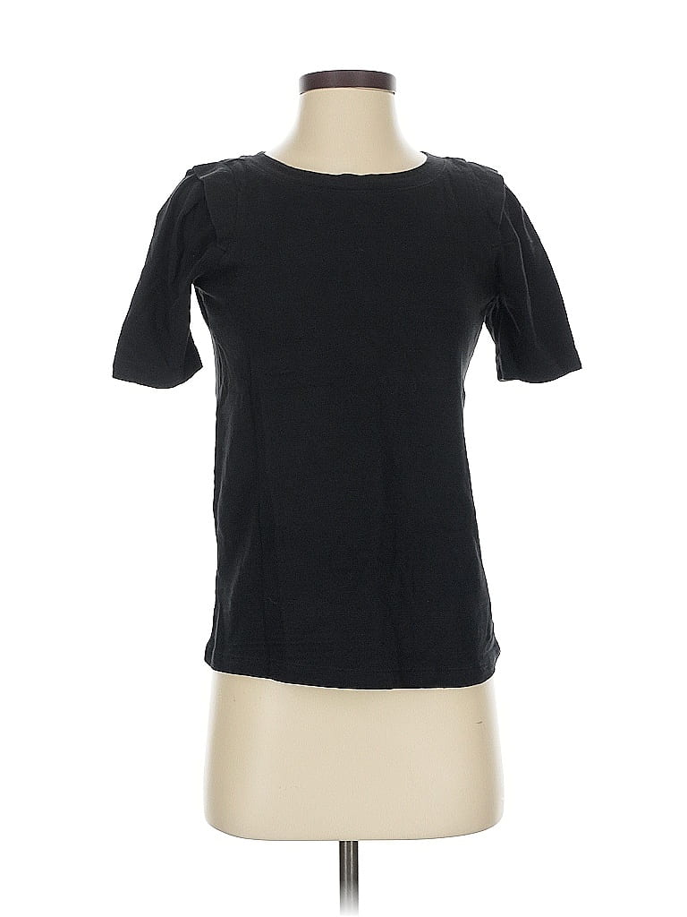 Pre-owned Ann Taylor Loft Short Sleeve T-shirt In Black