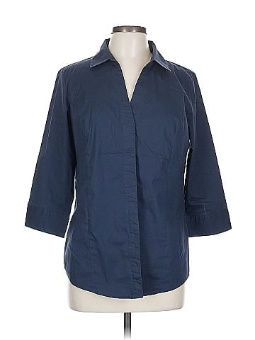Riders by Lee 3/4 Sleeve Button-Down Shirt (view 1)