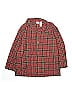 Talbots Kids 100% Polyester Plaid Red Long Sleeve Button-Down Shirt Size 8 - photo 1