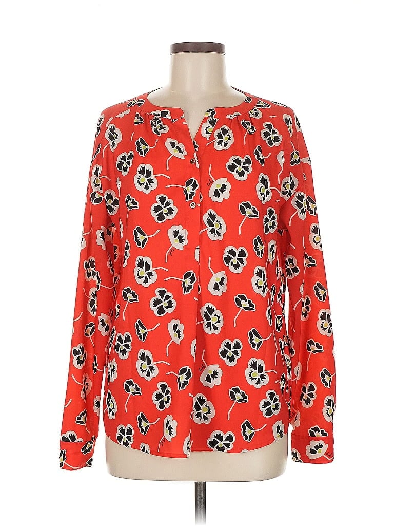 Pre-owned Juicy Couture Long Sleeve Blouse In Red