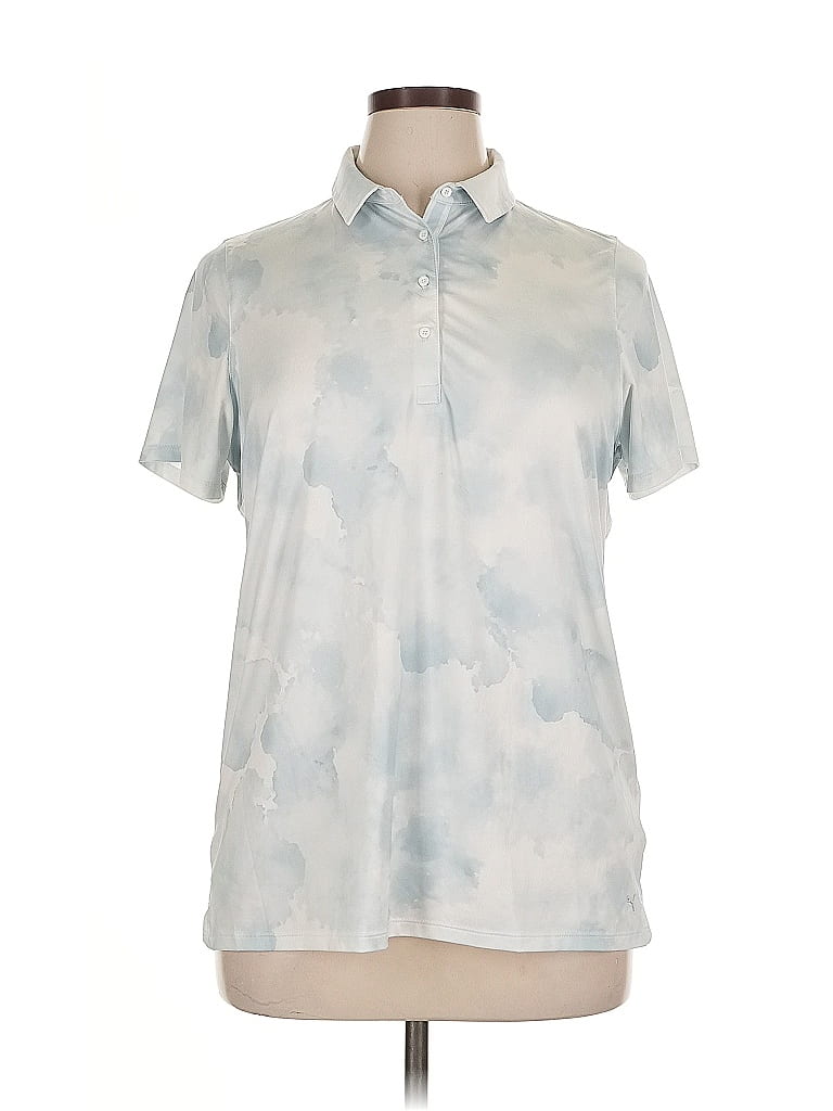Click to view more detailed imagery on our partner's website Pre-owned Puma Short Sleeve Blouse In Blue