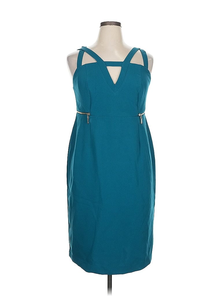 Pre-owned Lane Bryant Cocktail Dress In Blue