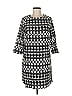 Papaya 100% Polyester Argyle Gray Casual Dress Size 8 - photo 1