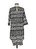 Papaya 100% Polyester Argyle Gray Casual Dress Size 8 - photo 2