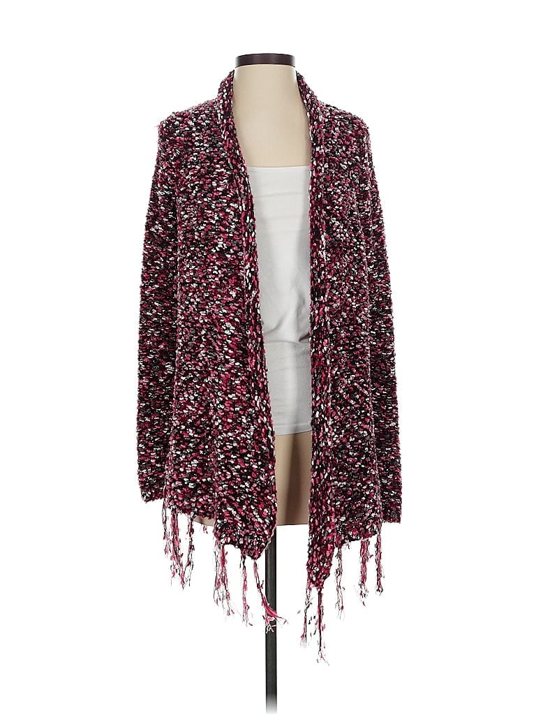 Pre-owned Venus Cardigan Sweater In Burgundy