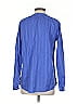 Woolrich 100% Cotton Blue Long Sleeve Blouse Size S - photo 2