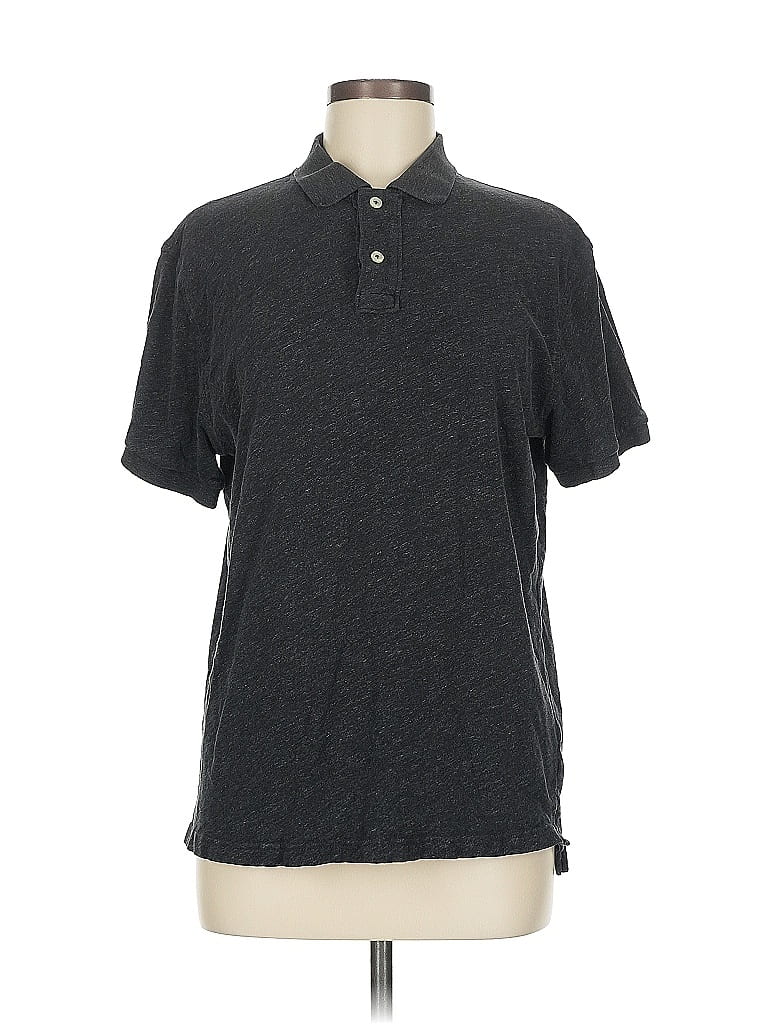 Pre-owned Unbranded Short Sleeve Polo Shirt In Gray