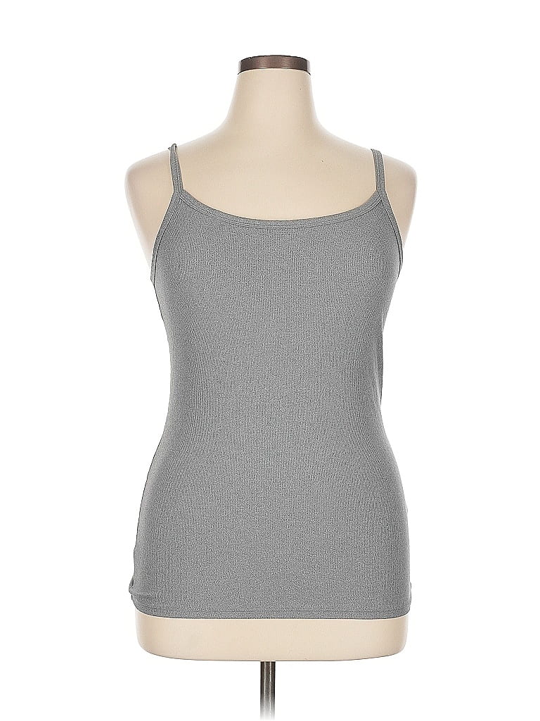 Pre-owned No Boundaries Tank Top Gray Halter Neckline Tops