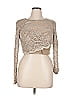 City Studio Gray Long Sleeve Top Size 14 - photo 1