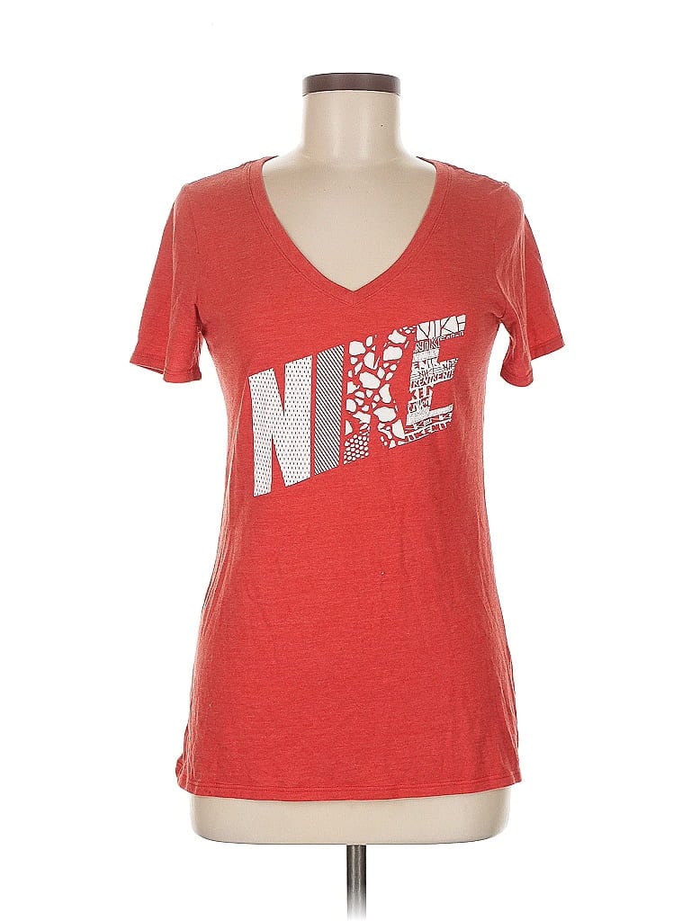 Pre-owned Nike Short Sleeve T-shirt In Red