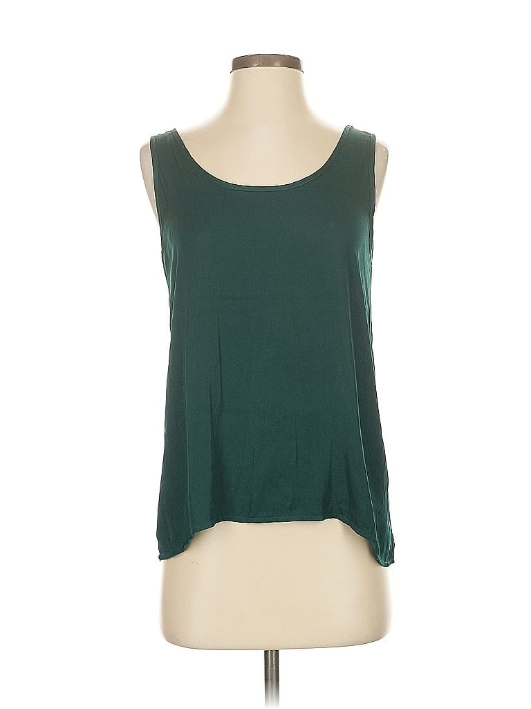 Pre-owned Gap Body Sleeveless Top Green Scoop Neck Tops