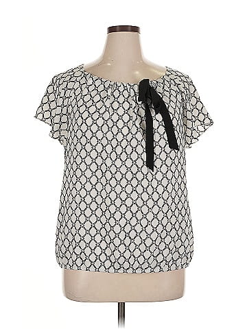 Ann Taylor LOFT Outlet Short Sleeve Blouse (view 1)