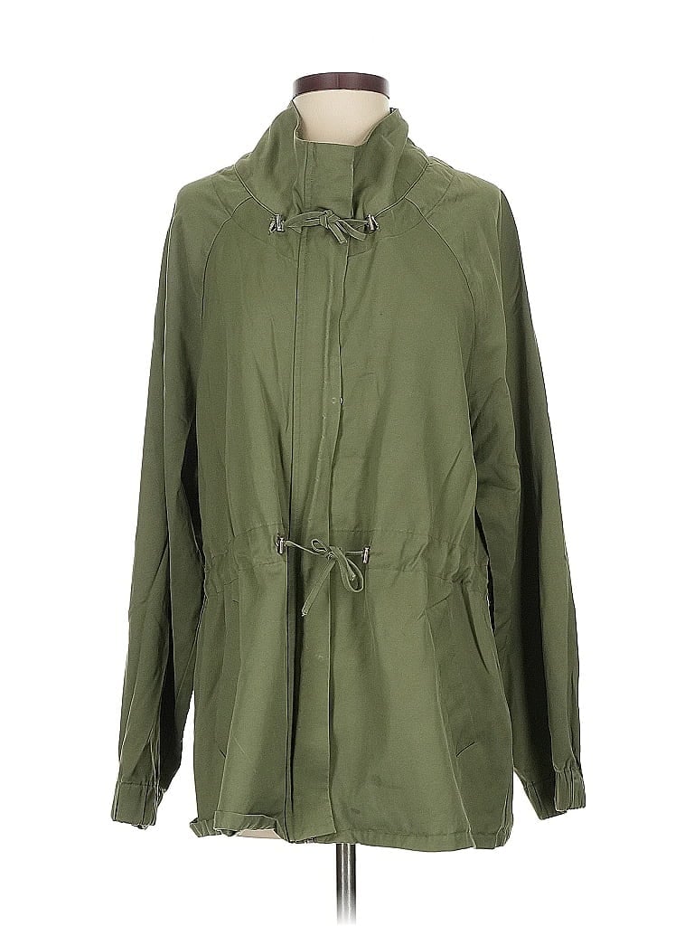 Pre-owned Elizabeth And James Raincoat In Green