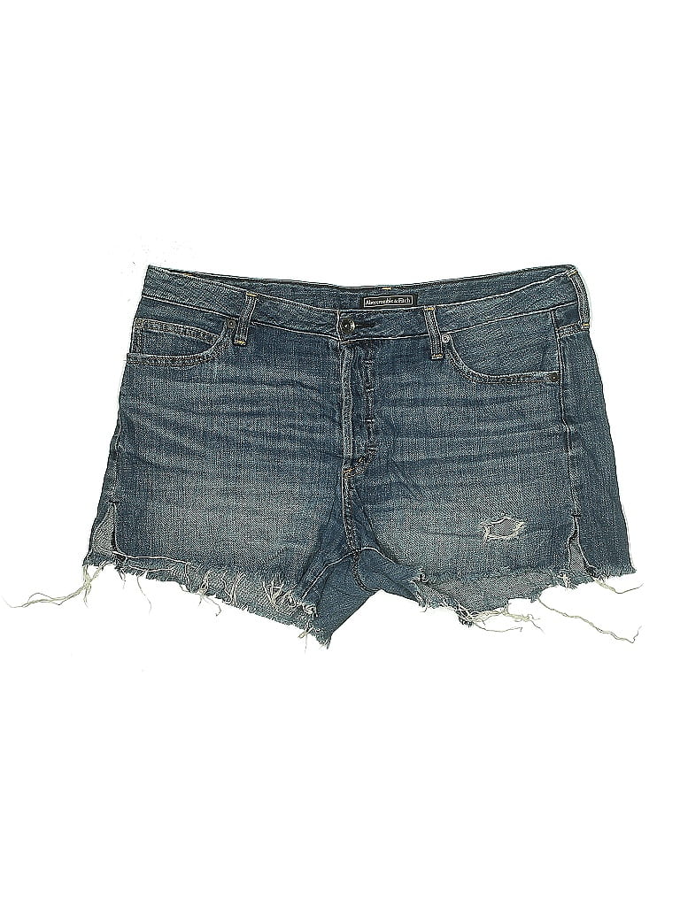 Pre-owned Abercrombie & Fitch Denim Shorts In Blue