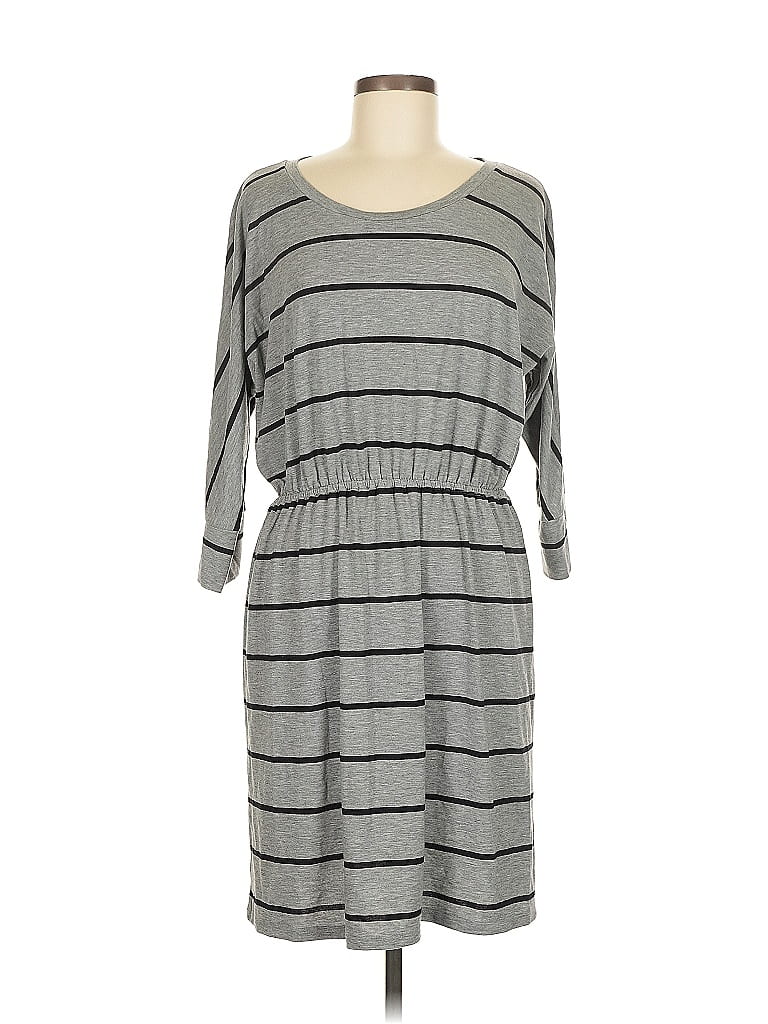 Pre-owned Sonoma Life + Style Casual Dress In Gray