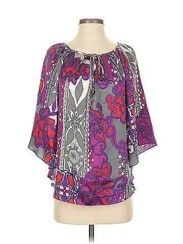 Alice & Trixie 3/4 Sleeve Silk Top (view 1)