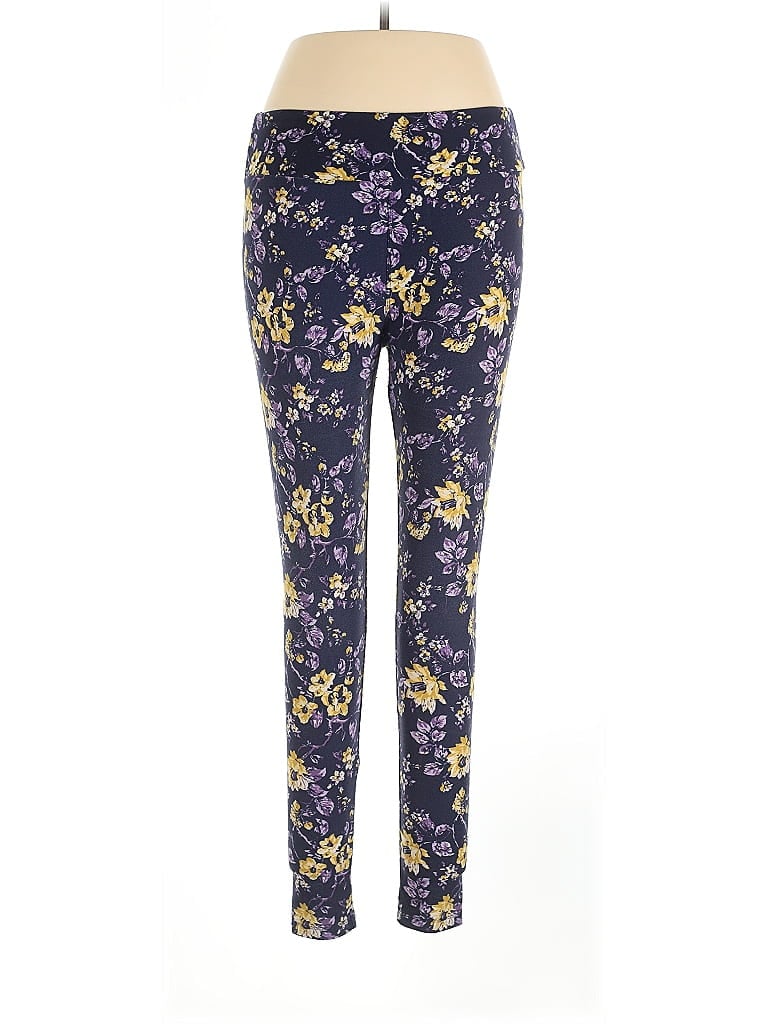 Pre-owned Lularoe Casual Pants In Blue