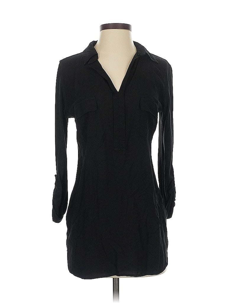 Pre-owned Splendid 3/4 Sleeve Blouse In Black