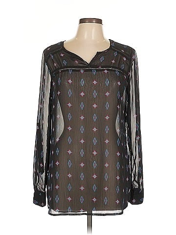 Mossimo Supply Co. Long Sleeve Blouse (view 1)
