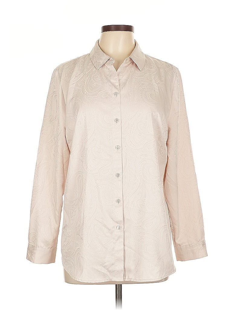 Pre-owned Chico's 3/4 Sleeve Blouse In Brown