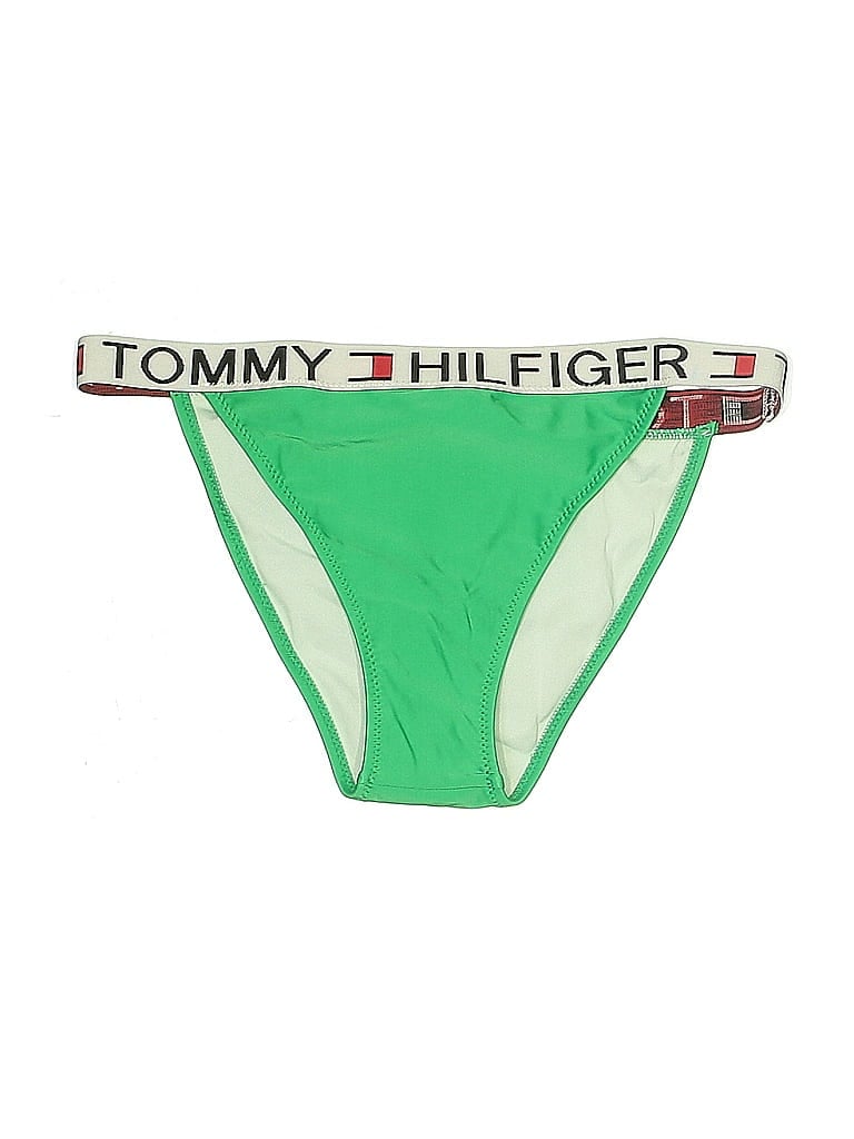 Pre-owned Tommy Hilfiger Swimsuit Bottoms In Green