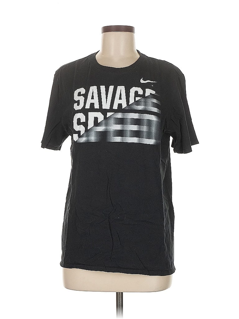 Pre-owned Nike Short Sleeve T-shirt In Black