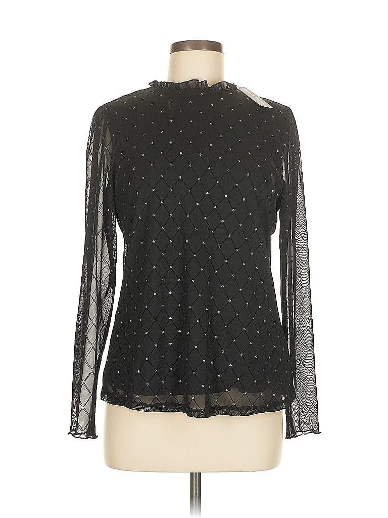 ADRIENNE VITTADINI Pre-owned Long Sleeve Blouse In Black