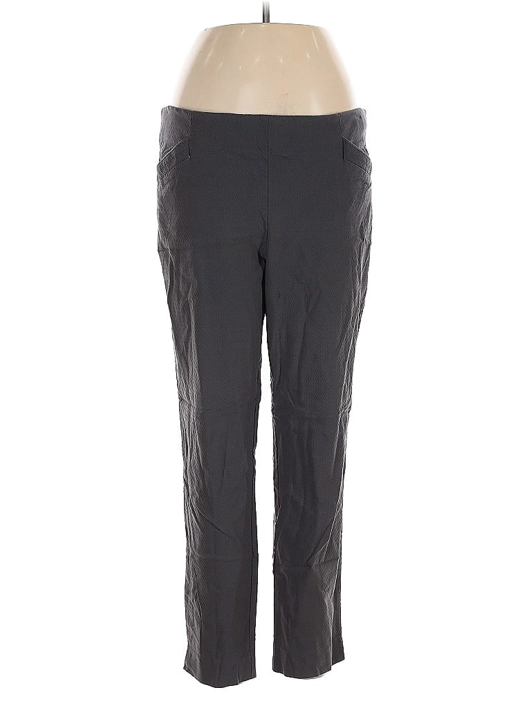 Pre-owned Van Heusen Active Pants In Gray