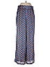 Max Studio 100% Polyester Print Blue Casual Pants Size 11 - photo 1