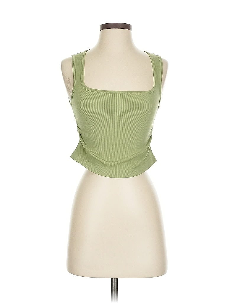 UNBRANDED Pre-owned Tank Top Green Strapless Neckline Tops