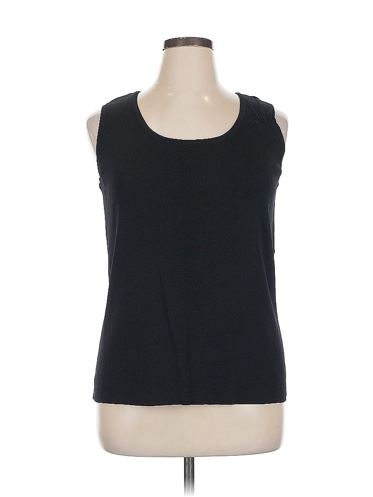 Pre-owned Christina Sleeveless T-shirt In Black