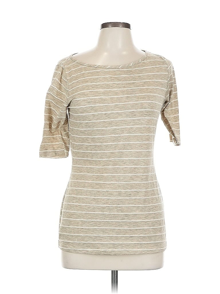 Pre-owned Green Envelope 3/4 Sleeve T-shirt In Brown