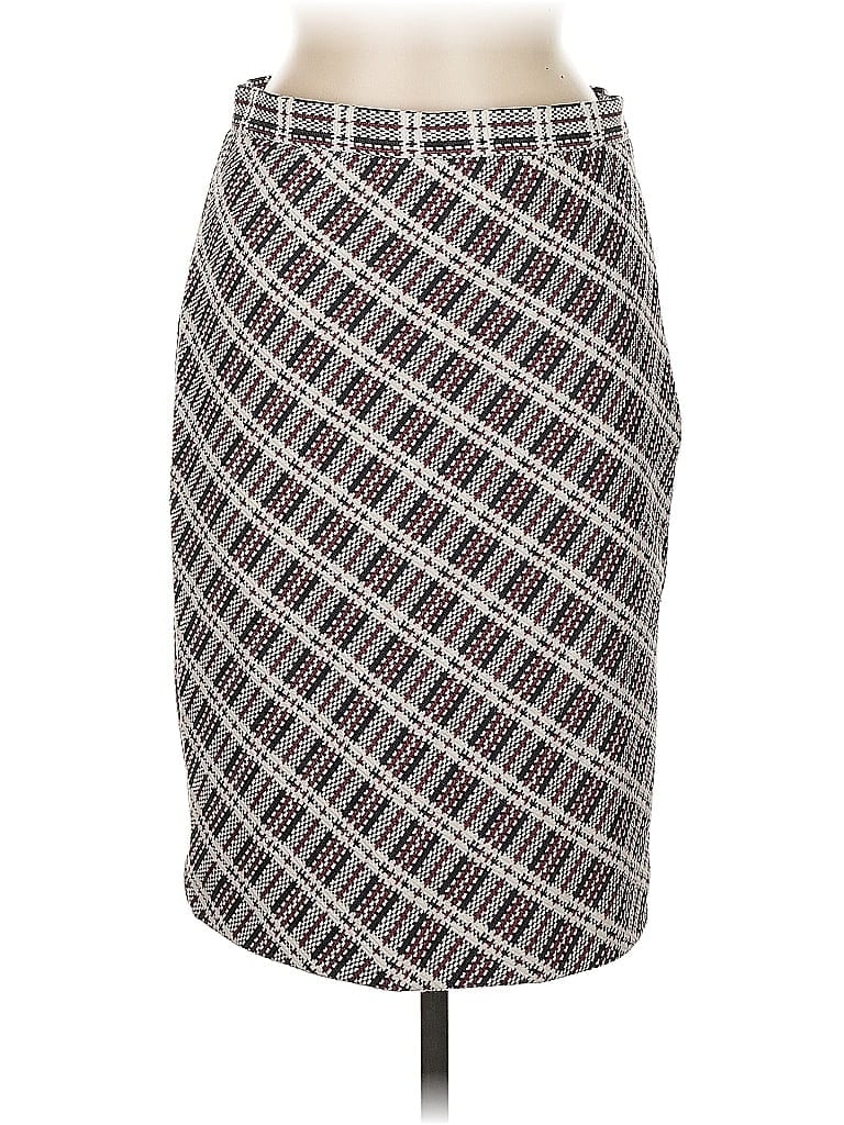 Pre-owned Ann Taylor Formal Skirt In Gray