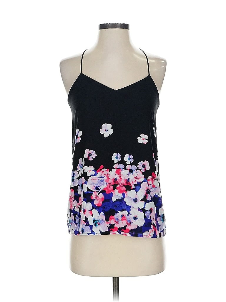 Pre-owned Express Sleeveless Top Black Halter Neckline Tops