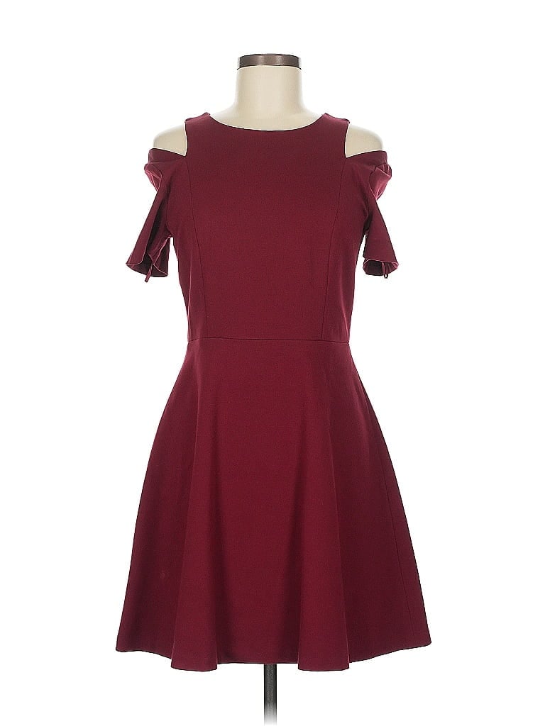 Pre-owned 1.state Casual Dress In Burgundy