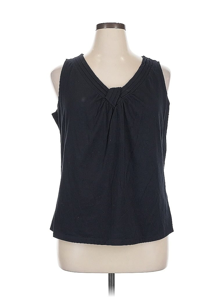 Pre-owned A.n.a. A New Approach Sleeveless T-shirt In Black
