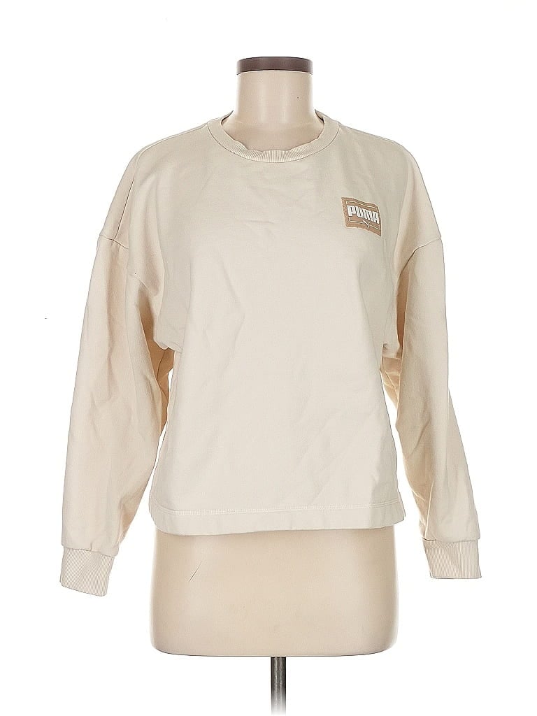 Pre-owned Puma Sweatshirt In White