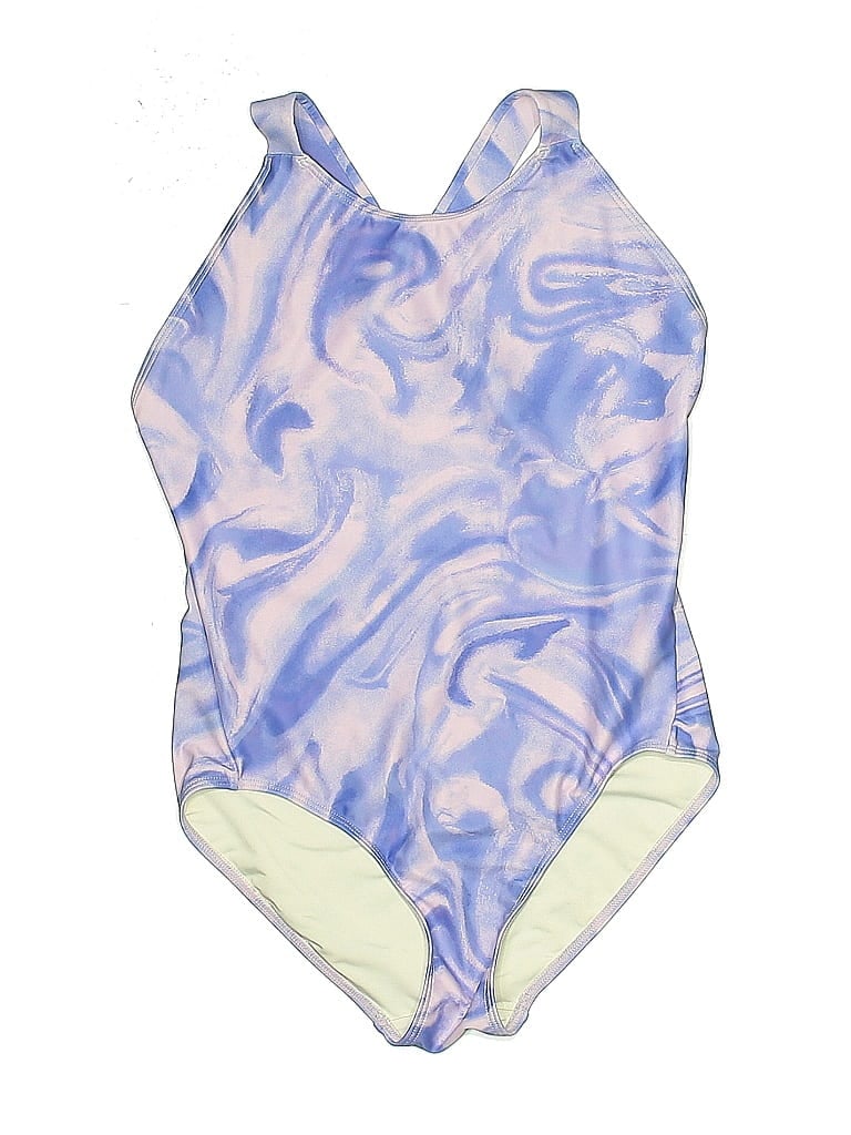 Pre-owned Z By Zella One Piece Swimsuit In Blue