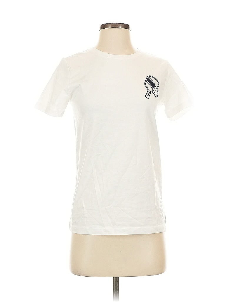 Pre-owned Ame & Lulu Short Sleeve T-shirt In White